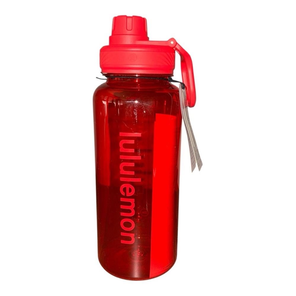 Lululemon Back to Life Sport Bottle 32oz Red Glow NWT Water Bottle Gym Training